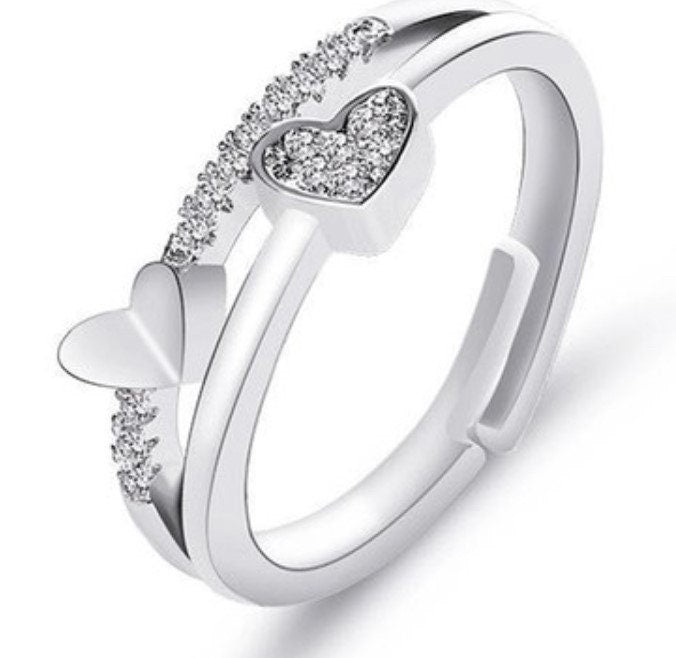 Gia Adjustable Love Heart Promise Ring