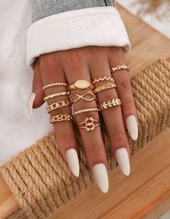 Bohemian Style Ring Collection, Unique Fashion Rings