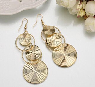 Melanie Swirl Dangle Earrings