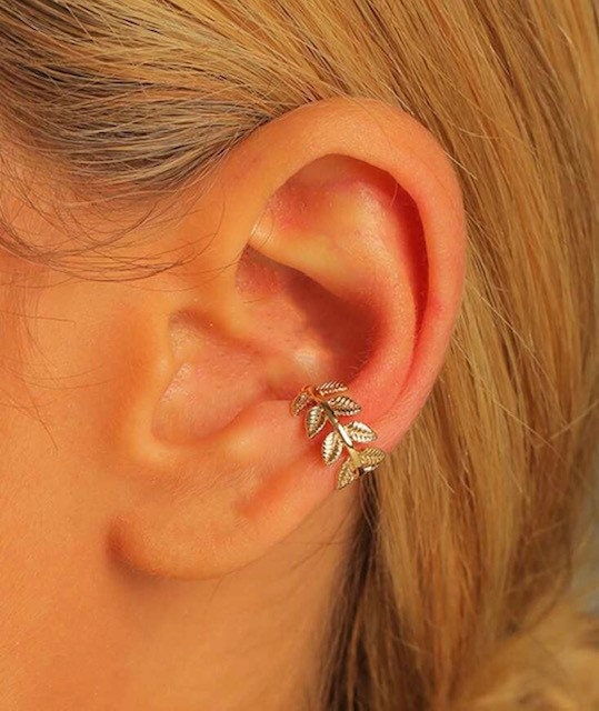 Gold Leaf Ear Cuffs