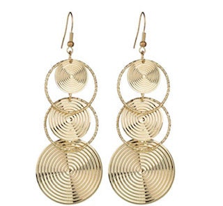 Melanie Swirl Dangle Earrings