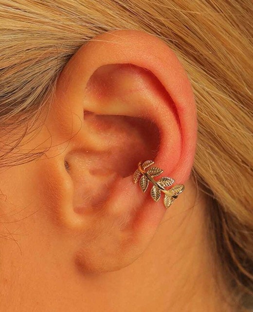 Gold Leaf Ear Cuffs