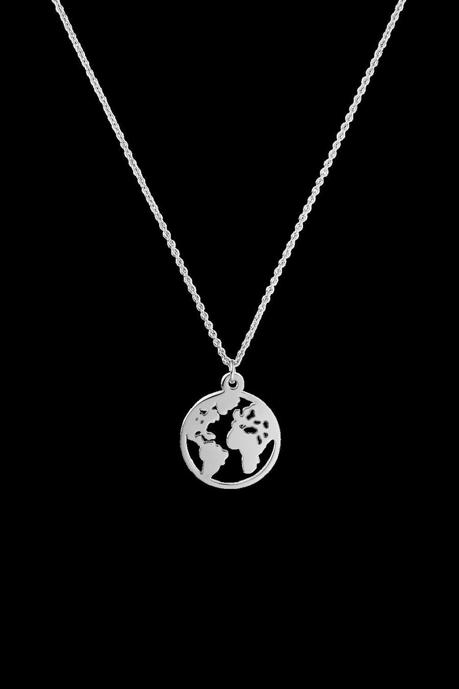 World Map Necklace