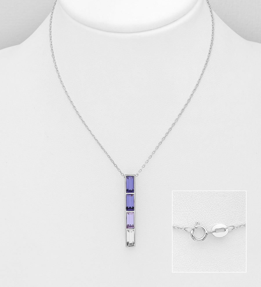 Lavender Dream Purple Crystal Necklace