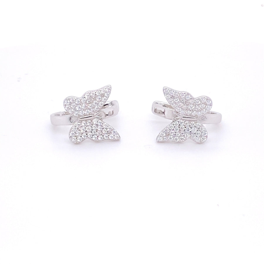 Khloe Butterfly Sparkle Ear Cuffs, Decorated with CZ Cubic Zirconia  Diamonds