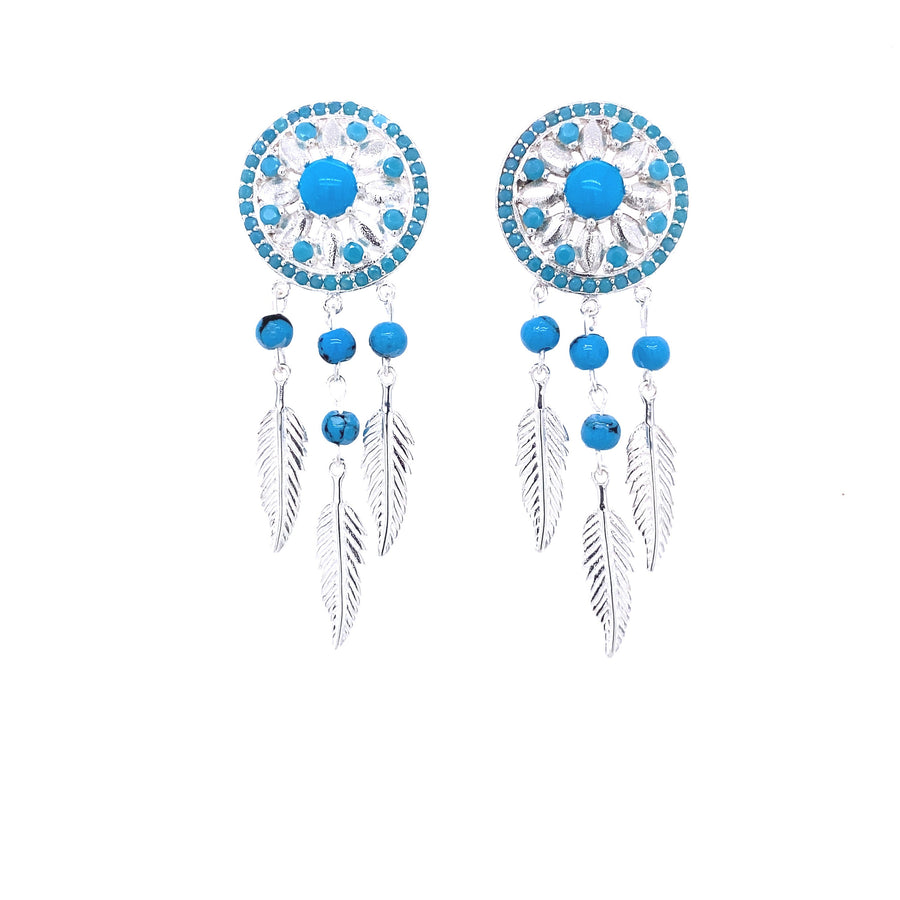 Dream Catcher Push-Back Earrings