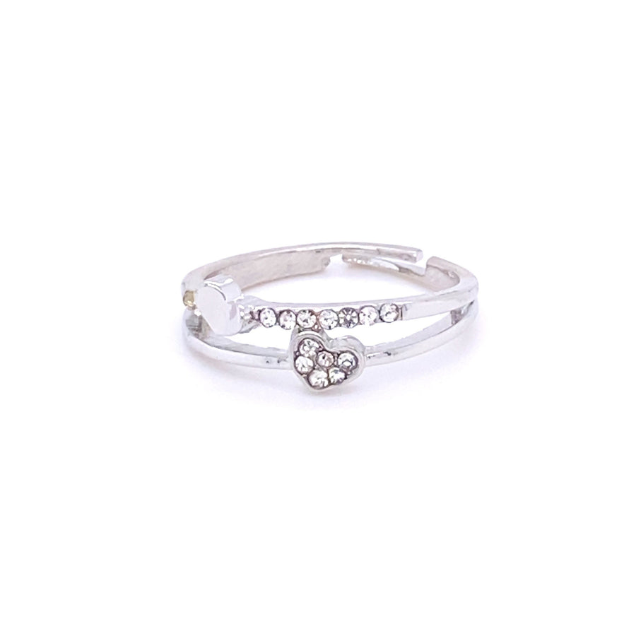 Gia Adjustable Love Heart Promise Ring