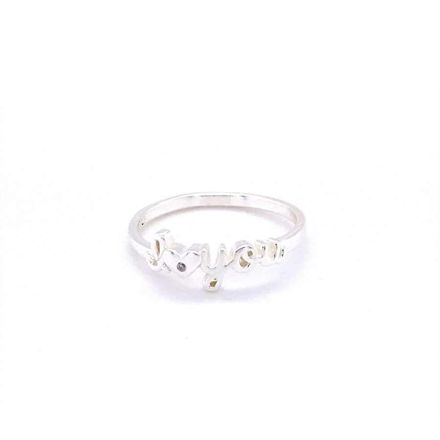 925 Sterling Silver I love you Ring