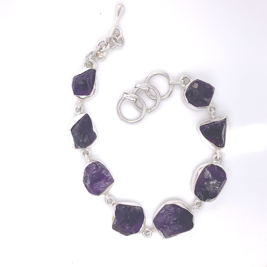 Amethyst Rocks Bracelet