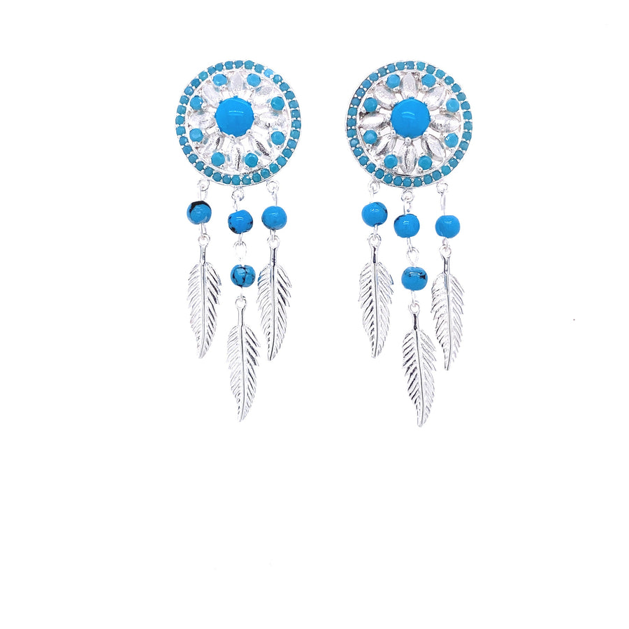 Dream Catcher Push-Back Earrings