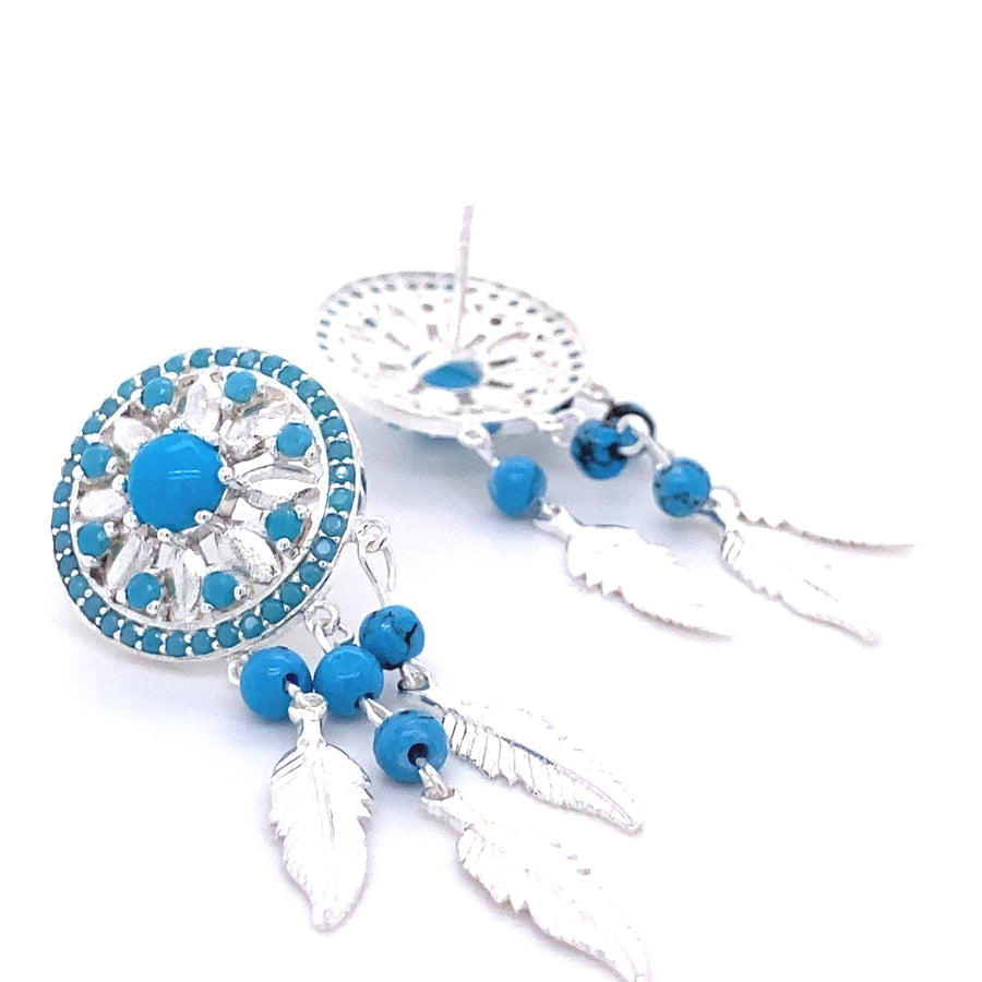 Dream Catcher Push-Back Earrings