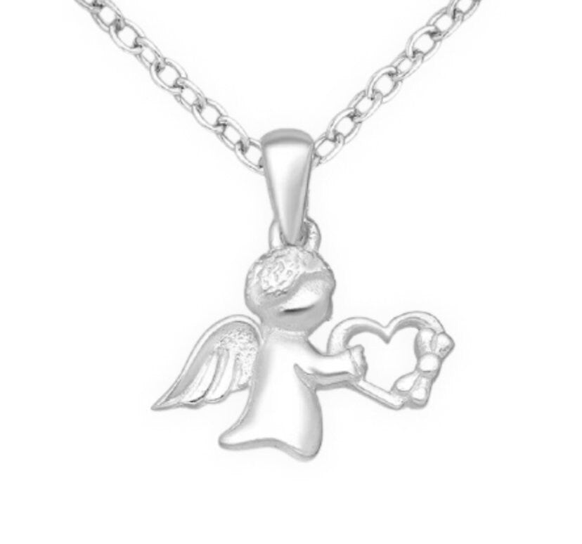 Guardian Angel 925 Sterling Silver Necklace pendant