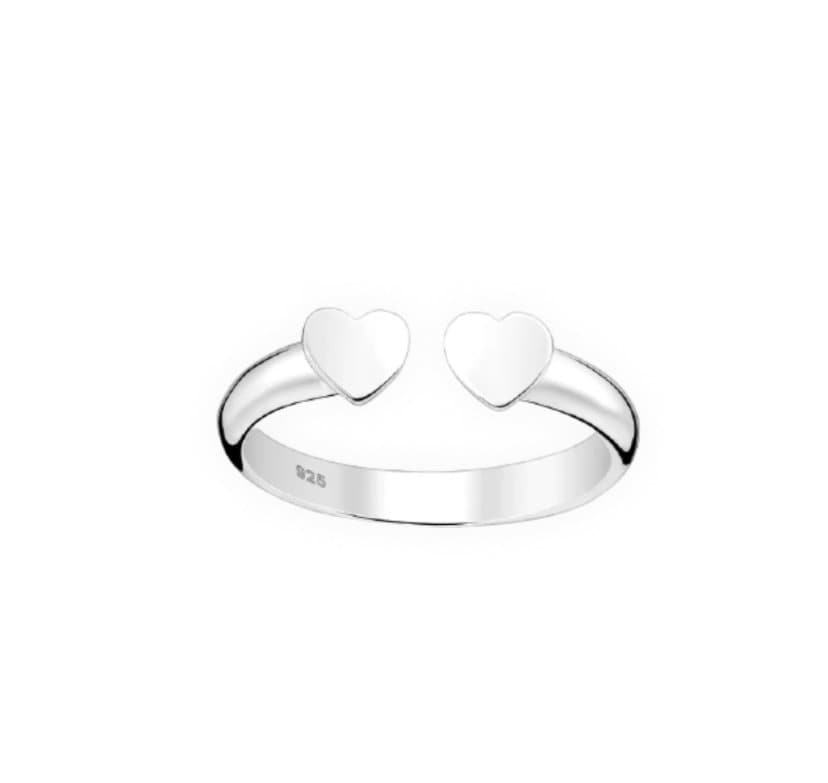 Clelia Double Heart Promise Ring