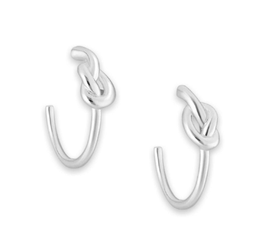 Knot Hoop Earrings