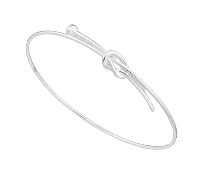 925 Sterling Silver Knot Bangle