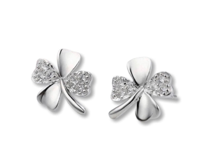 4 Leaf Clover Stud Earrings