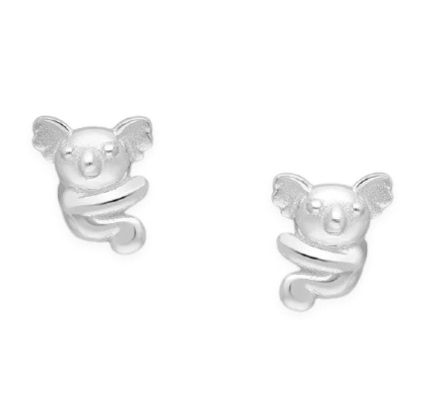 Koala Stud Push Back Earrings