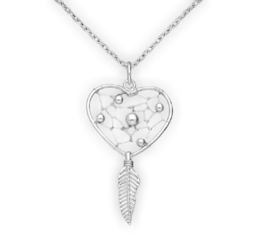 Dreamcatcher Heart Necklace