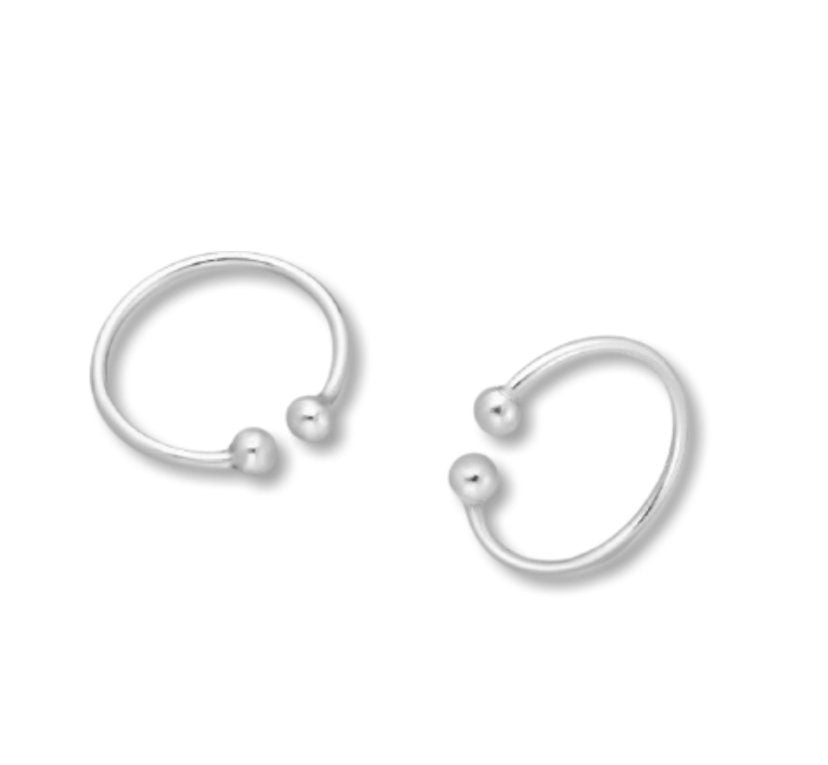 Super Dainty 925 Sterling Silver Everyday Essential Bohemian Style Ear Cuffs, Earring Hippie Ear Wraps