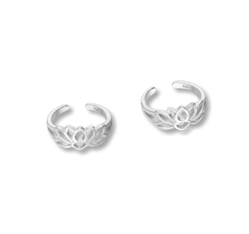 Lotus Flower Ear Cuffs