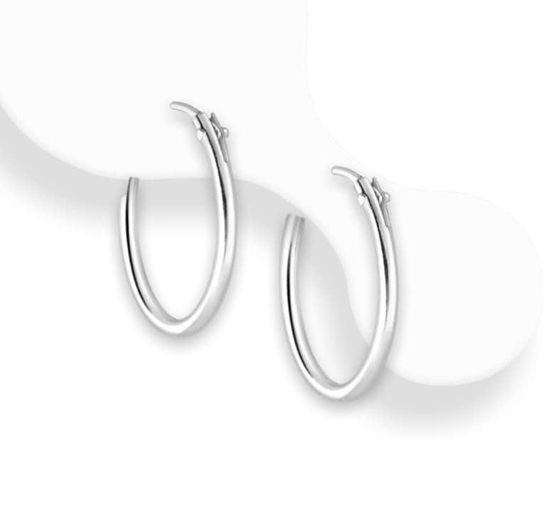 Dainty 925 Sterling Silver Hoop Earrings