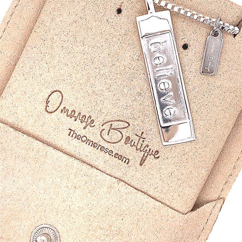 "believe" Necklace and Pendant